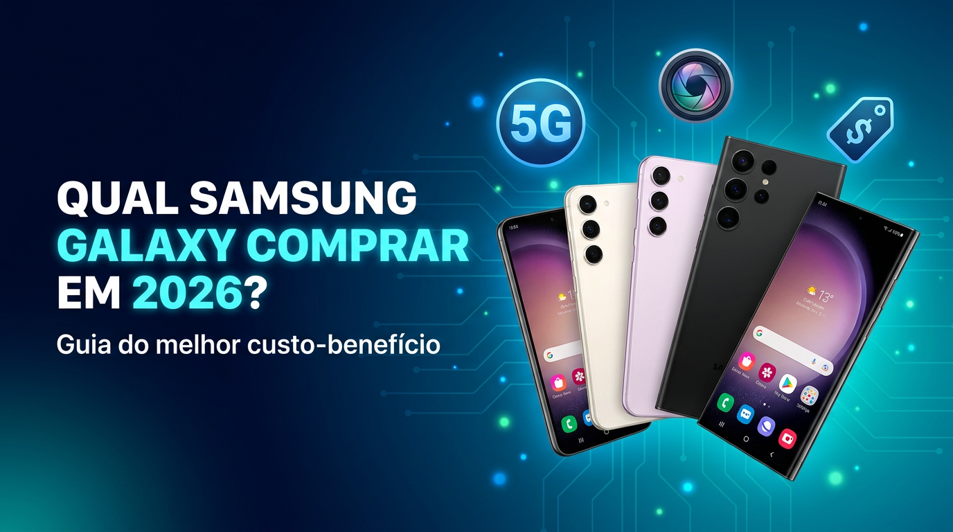Não Erre na Samsung: Qual Galaxy Vale a Pena em 2026 (e a Verdade sobre a Linha Verde)
