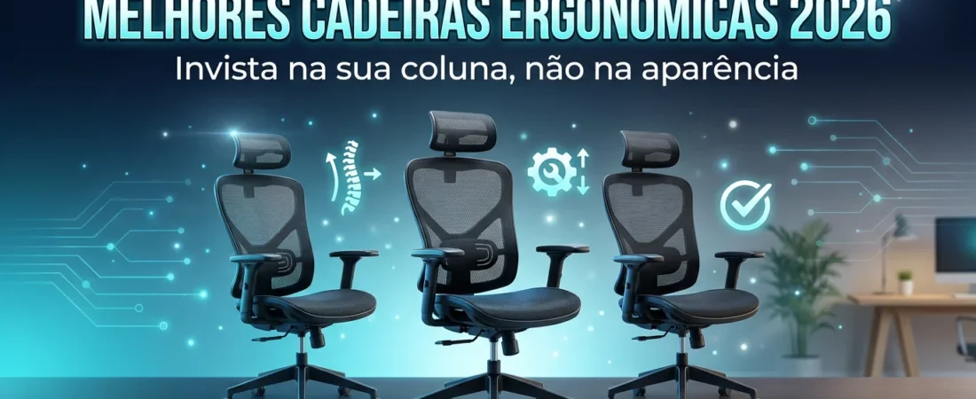 As Melhores Cadeiras Ergonômicas de 2026: Invista na sua Coluna (Não na Aparência)
