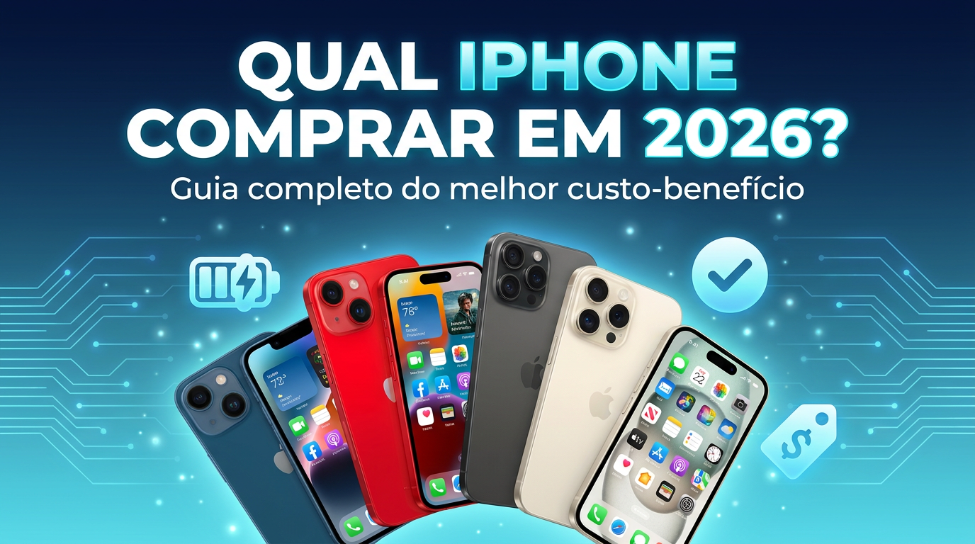 Qual iPhone Comprar em 2026? Guia Completo do Melhor Custo-Benefício
